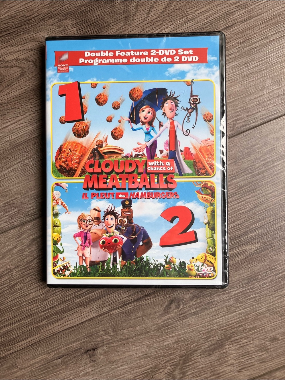 Sony Cloudy with a Chance of Meatballs 1 & 2 Double Feature DVD Set New & Sealed